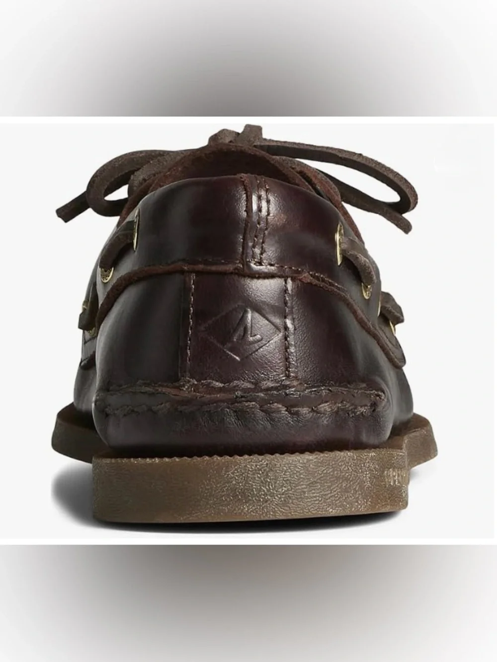Classic Sperry Topsider Men's Brown Leather Boat Shoes Size 8